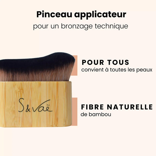 Pincel aplicador  El cepillo para pieles sensibles hecho de fibra natural  S&Vaë