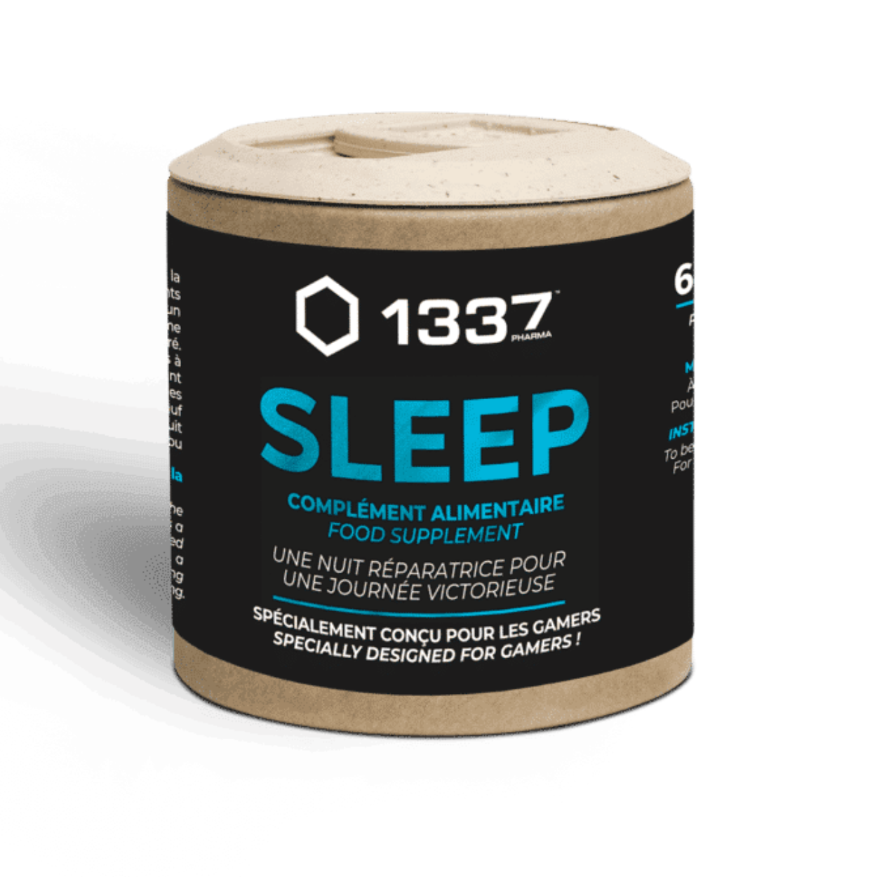 1337 SLEEP fue desarrollado con ingredientes especiales - valeriana, melatonina y amapola
