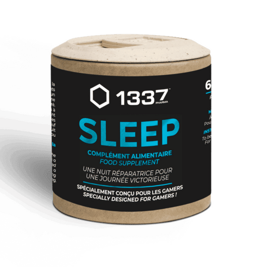 1337 SLEEP fue desarrollado con ingredientes especiales - valeriana, melatonina y amapola