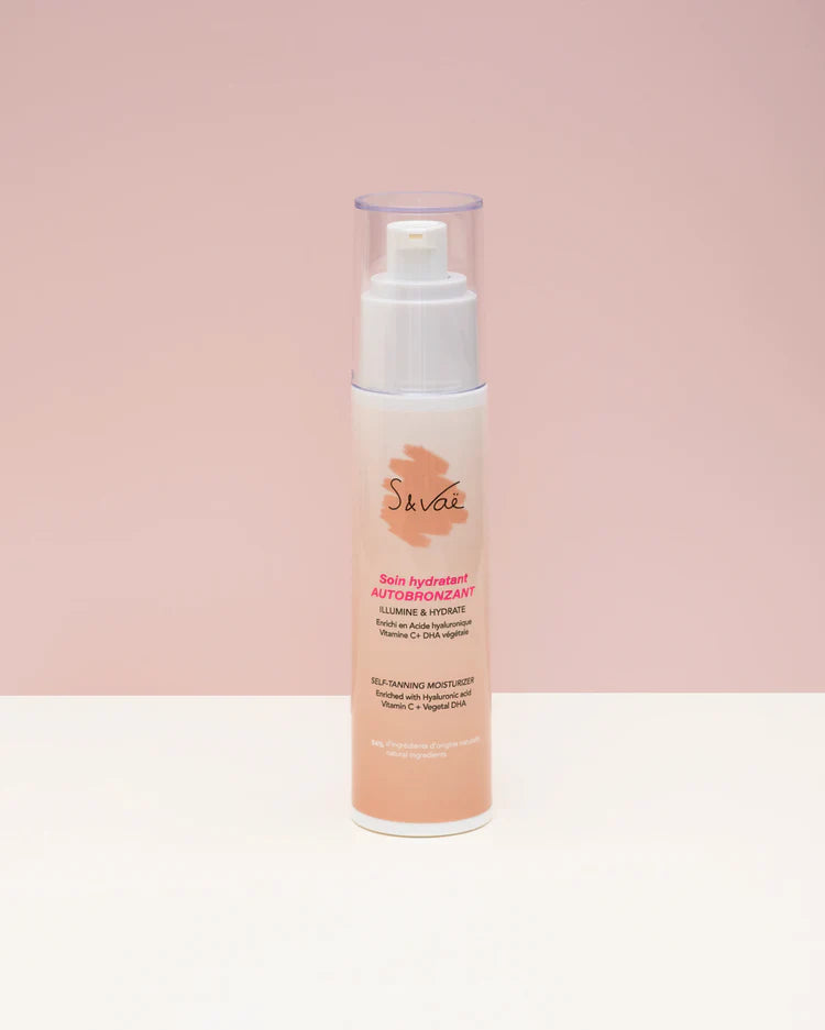 Tratamiento facial autobronceador con ácido hialurónico  S&Vaë