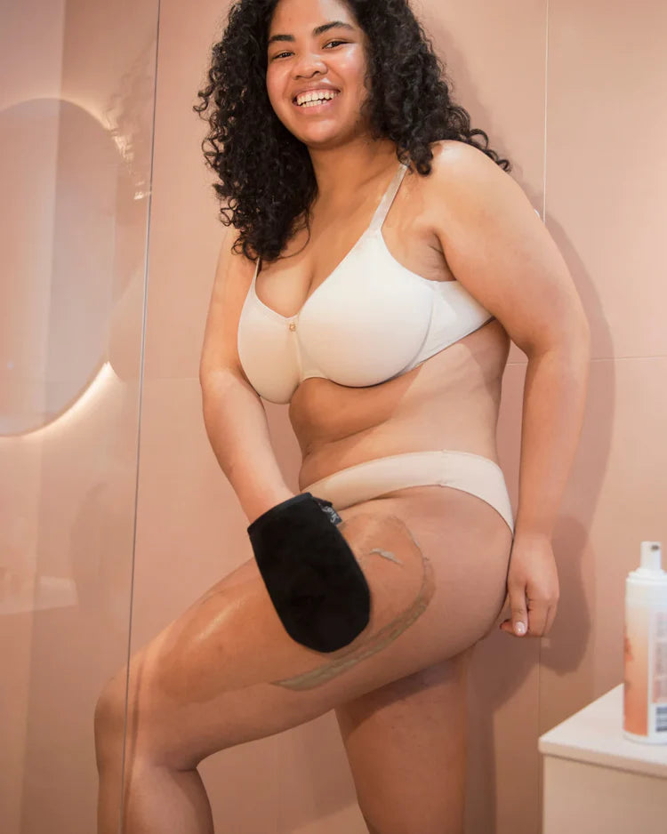 Guante aplicador para auto bronceador