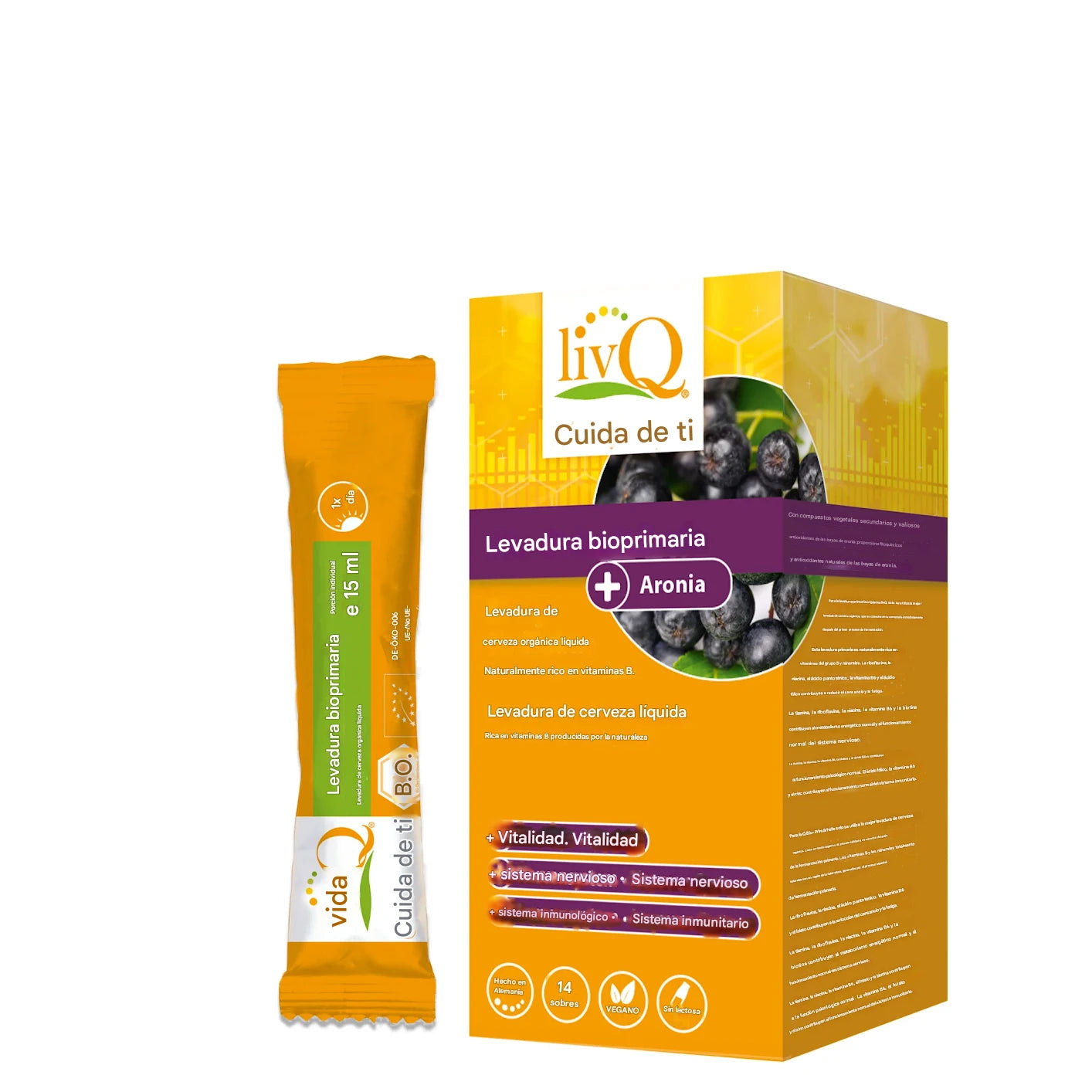 LivQ Levadura Primaria Orgánica Aronia