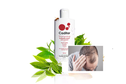 CADITAR Anti-dandruff shampoo with plant extracts of Boswellia Cade and Lière for long-lasting elimination of dry dandruff. A triple action on the scalp: Normalize Purifies Treated