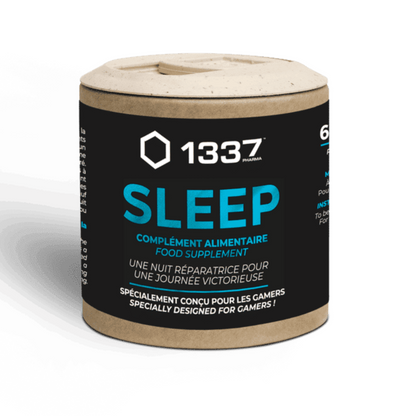 1337 SLEEP fue desarrollado con ingredientes especiales - valeriana, melatonina y amapola 