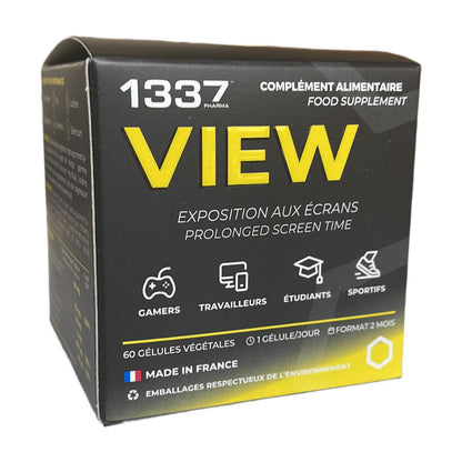 1337 VIEW RESTORES YOUR VISION, REDUCES EYE FATIGUE--1337 VIEW PROTECTS YOUR HEALTHY EYES.