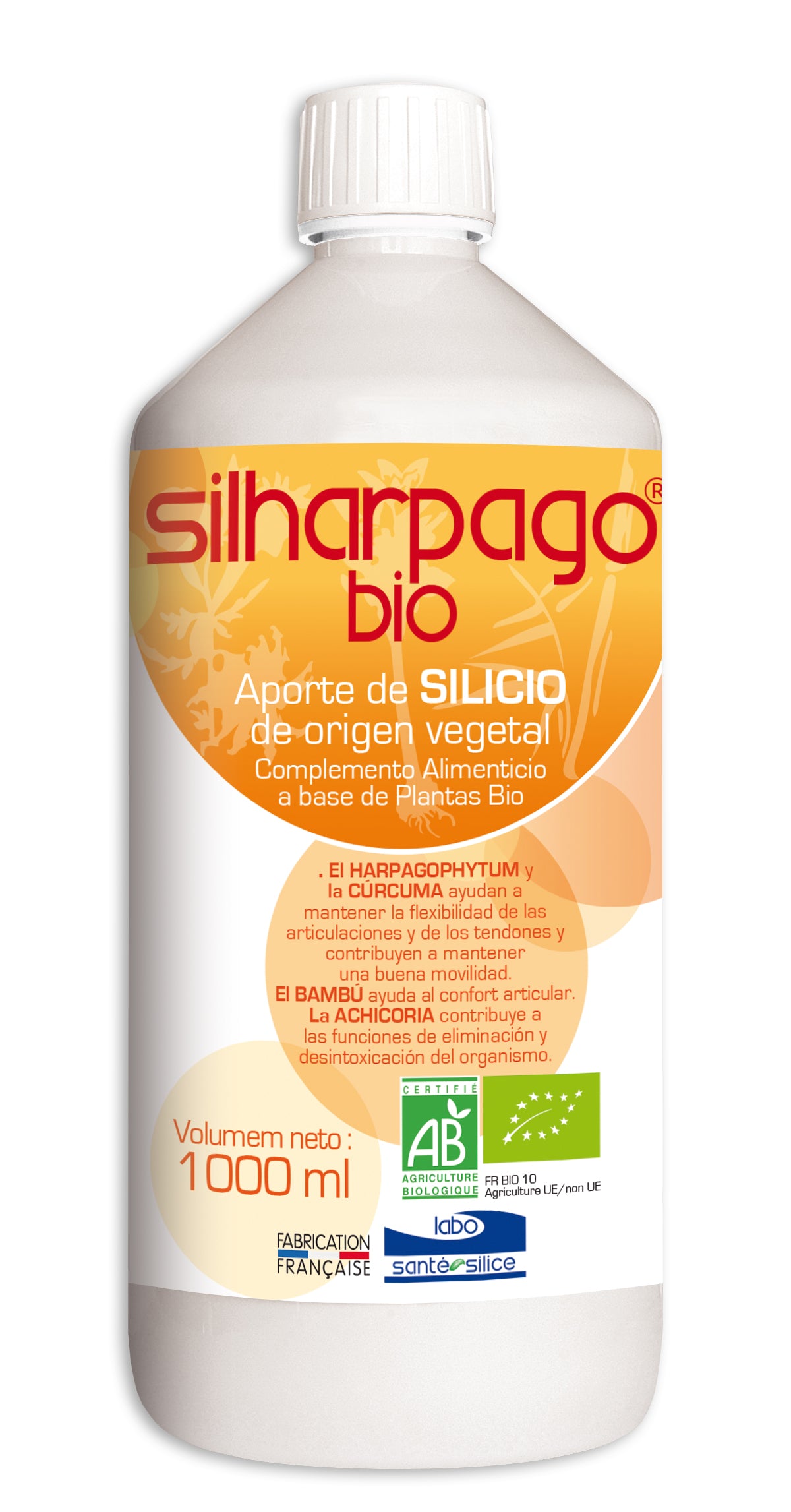 SILHARPAGO® BIO 1 L. LABO SANTÉ SILICE WITH TURMERIC