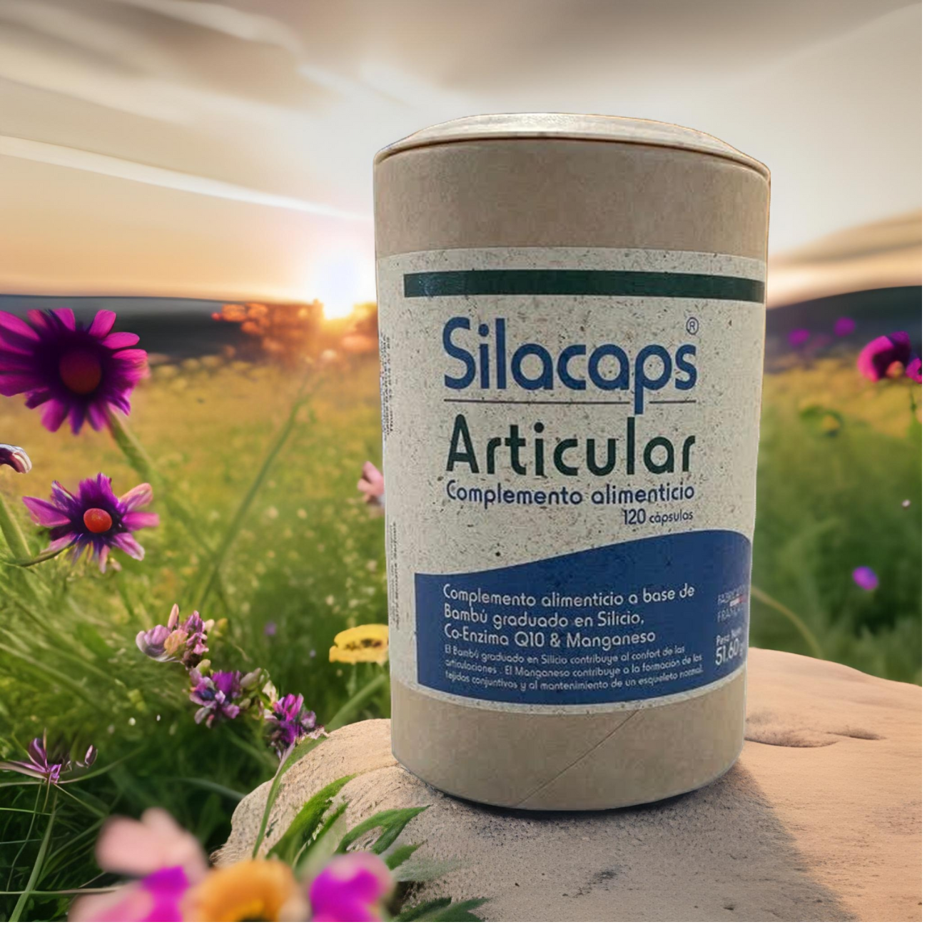 SILACAPS® VITALITÉ ARTICULAIRE &amp; TONIQUE GÉNÉRALE 120 CAPS. LABO SANTÉ SILICE