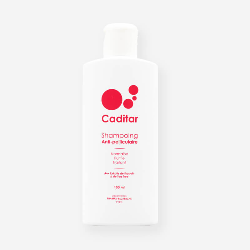 CADITAR Anti-dandruff shampoo with plant extracts of Boswellia Cade and Lière for long-lasting elimination of dry dandruff. A triple action on the scalp: Normalize Purifies Treated